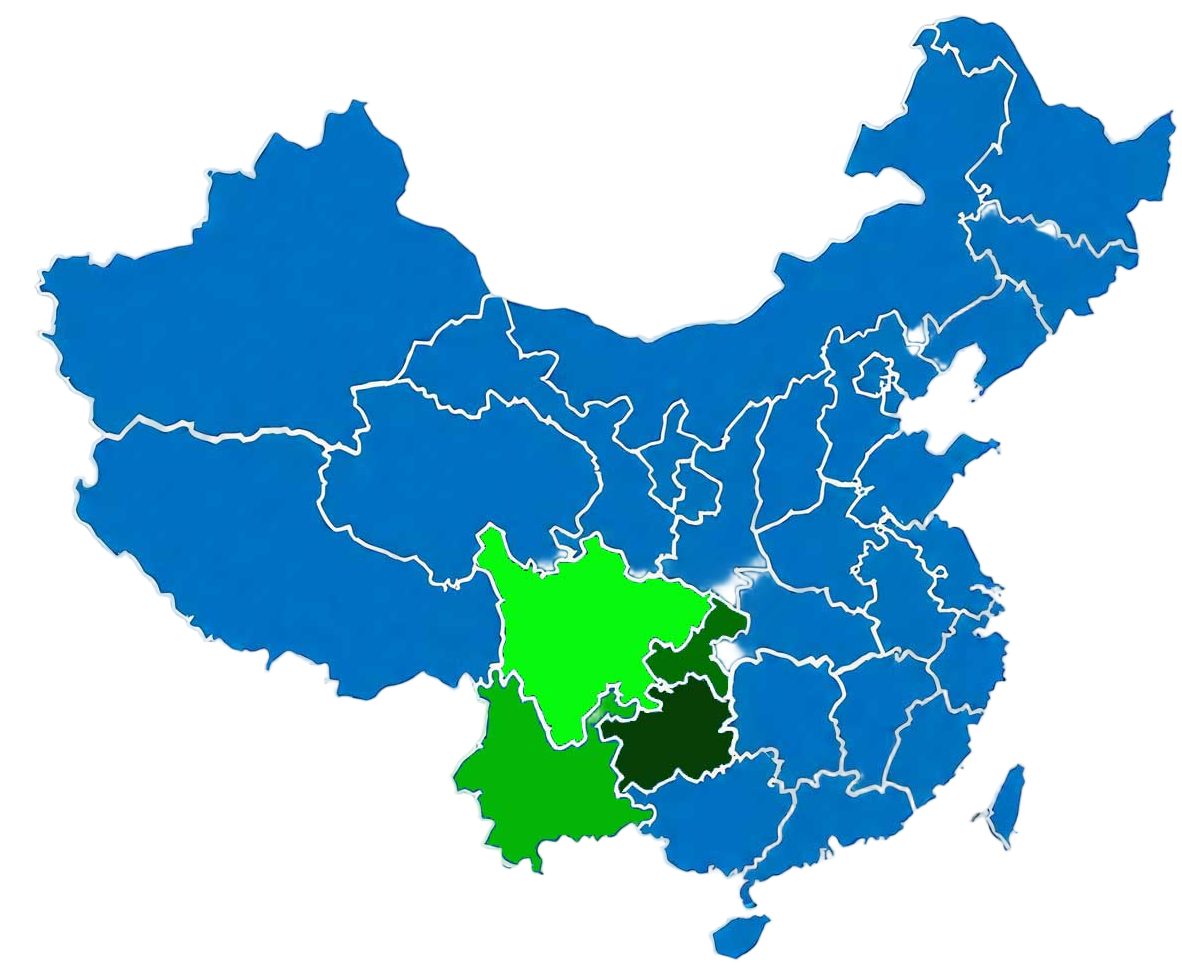 中国山葵分布